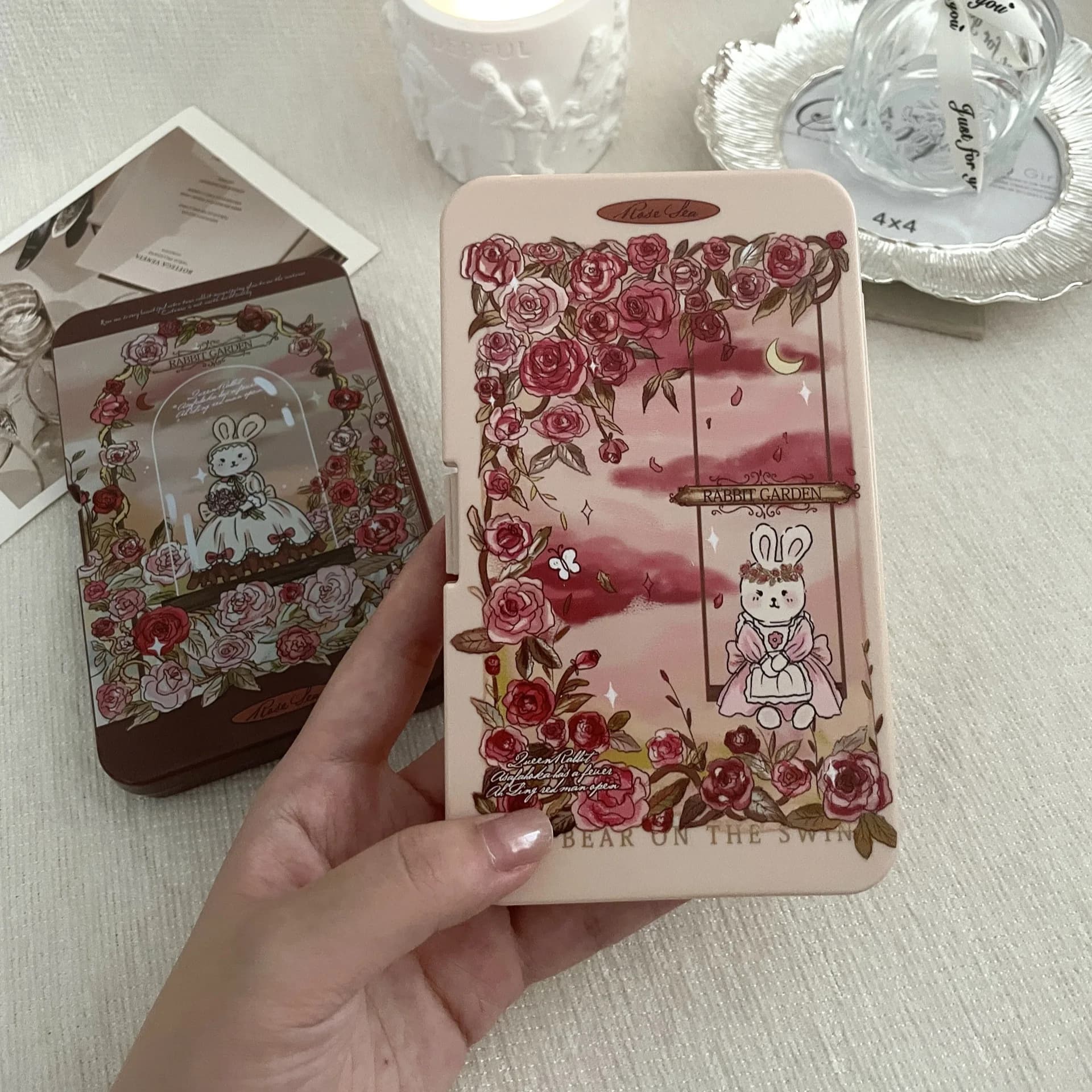 6 pairs contact lens case Contact lens storage box for contact lenses Portable travel contact lens container for beauty pupil lens