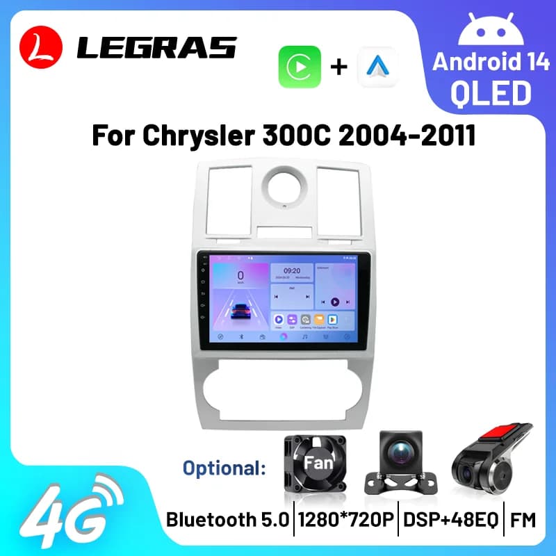 Android 15 Auto Bluetooth Radio Per Chrysler 300C 2004-2011 Wireless Carplay Android Auto Car Sistemi Intelligenti DSP GPS Audio