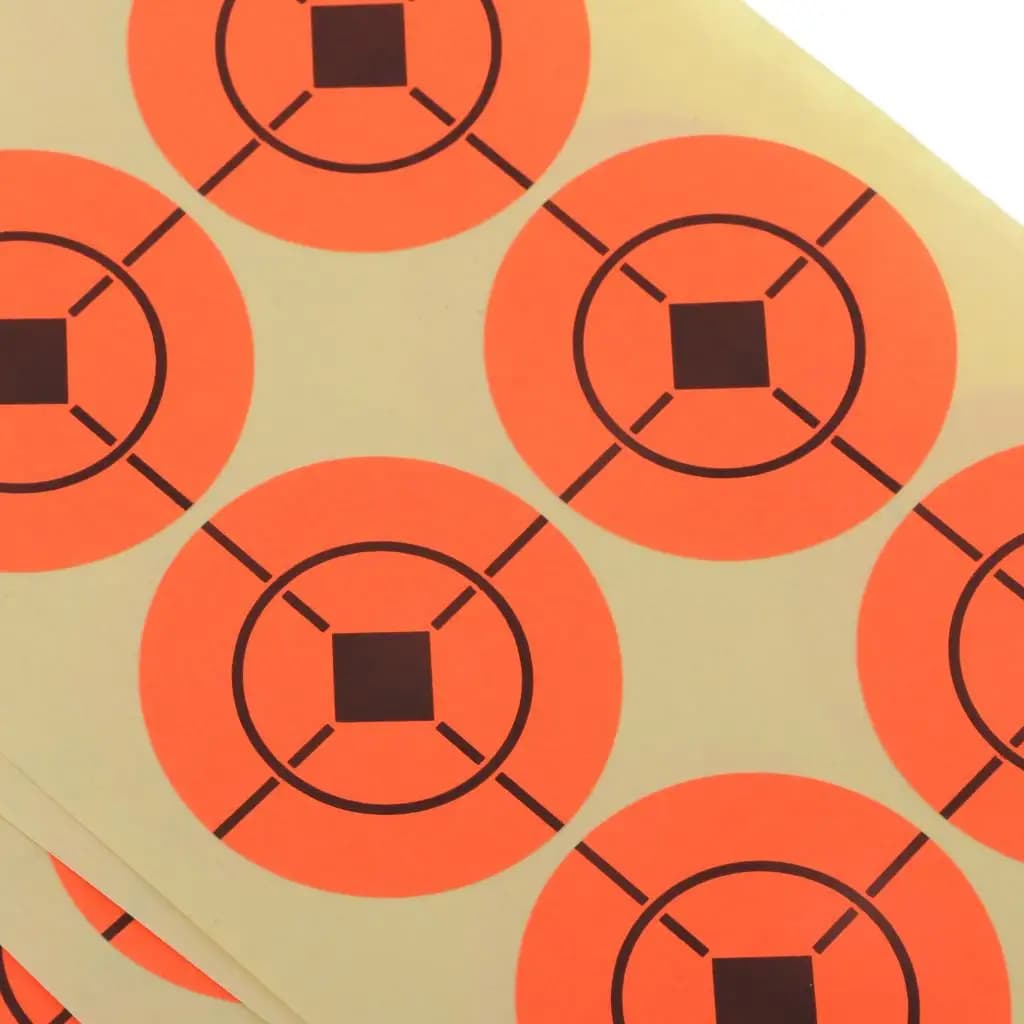 Orange Color Sticker Paper Material Self-adhesive Archery Practice Targets for Training 25 Sheets