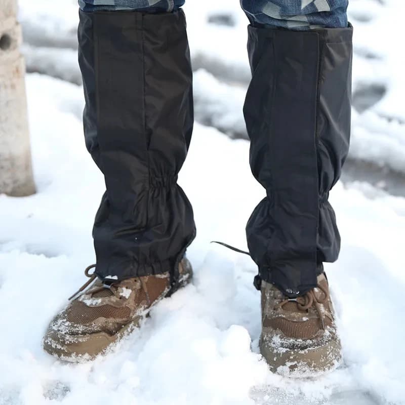 Scaldacollane da Viaggio per Esterni, Ghetre Impermeabili per Escursionismo, Protezioni per Gambe e Scarpe, Ideali per Caccia, Arrampicata, Campeggio, Inverno, Turismo, Coprigambe da Neve