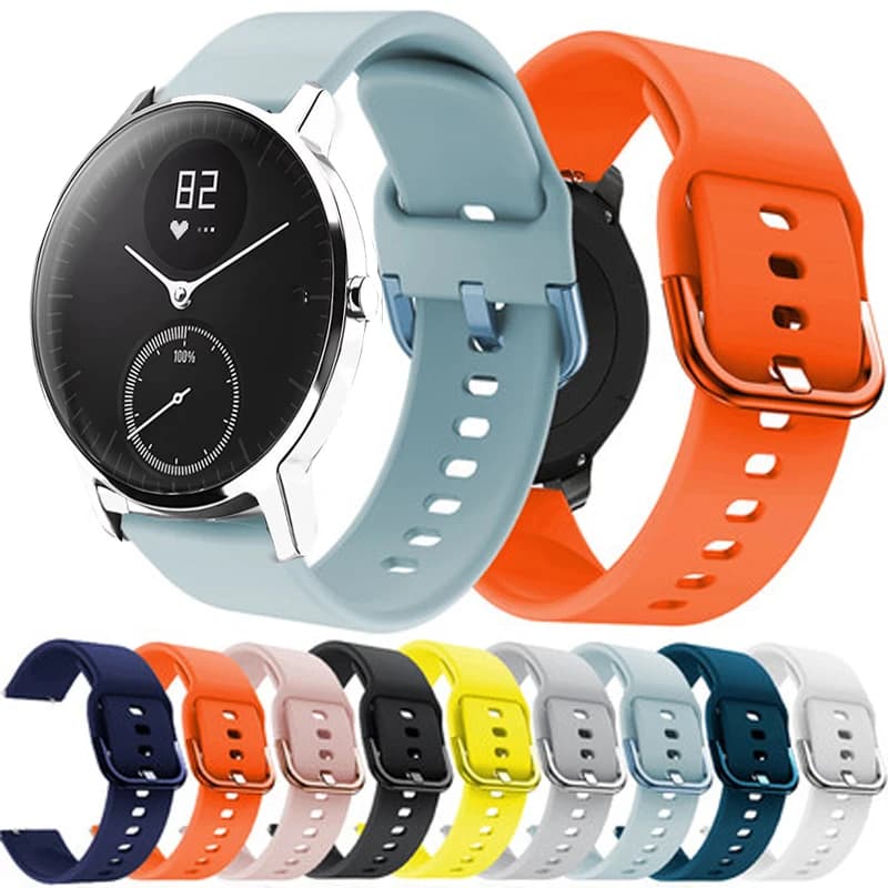 Cinturino per orologio in silicone da 20 mm per Nokia Withings Steel HR 40mm Bracciale Smartwatch Correa per Nokia Withings Steel HR Sport 40MM