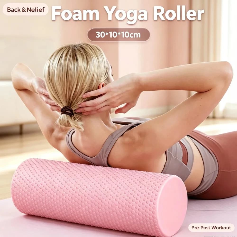 High Density EVA Foam Yoga Roller Portable Pilates Exercises for Body Hexagonal Roller for Gym Cylinder for Muscle Massage of Leg/Brother/Style