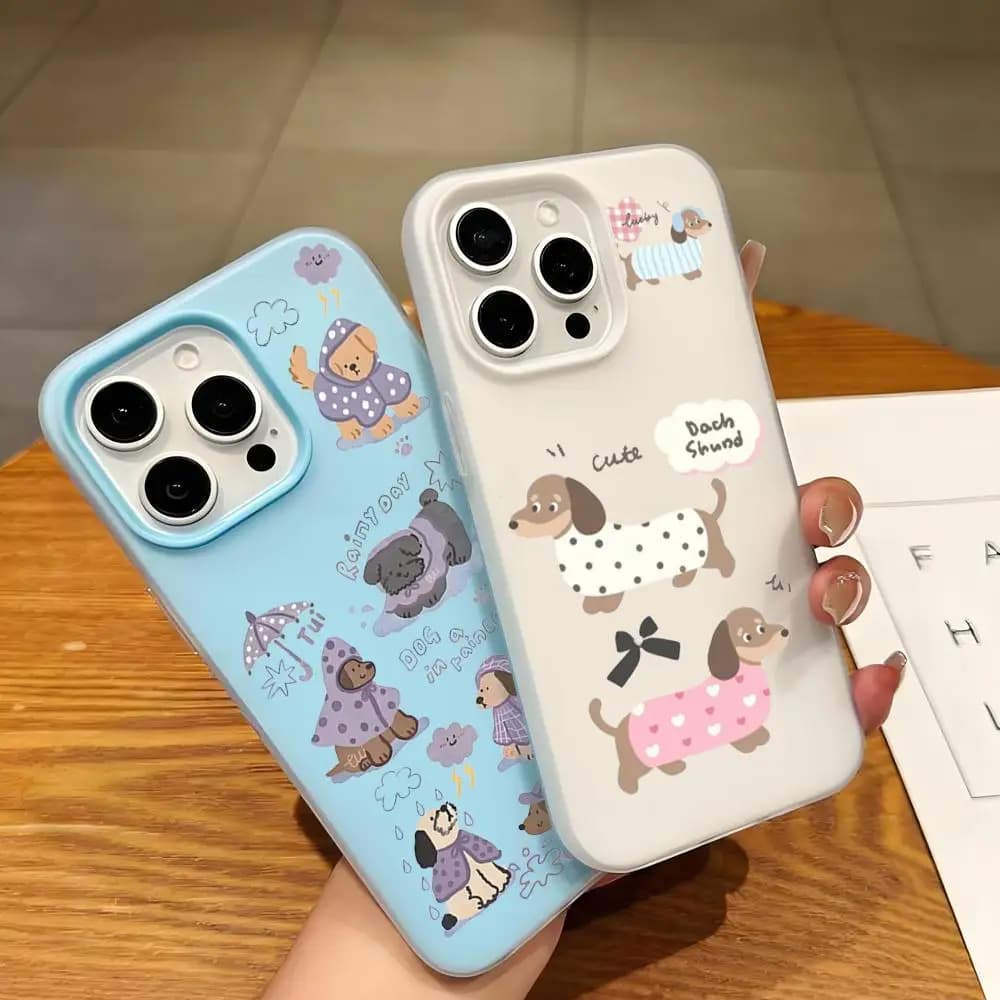 Dachshund Dog Jelly Silicone Phone Case For iPhone 17 Pro Max 15 14 13 12 11 16 Pro XS X XR 7 8 Plus 17 Air Bumper Cover