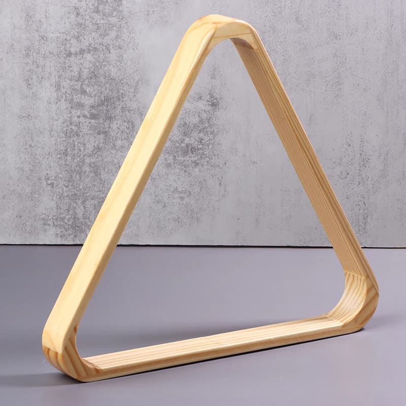 Supporto in Legno per Palline da Biliardo, Triangolo Porta Palline da Tavolo, Organizzatore per Giochi di Biliardo
