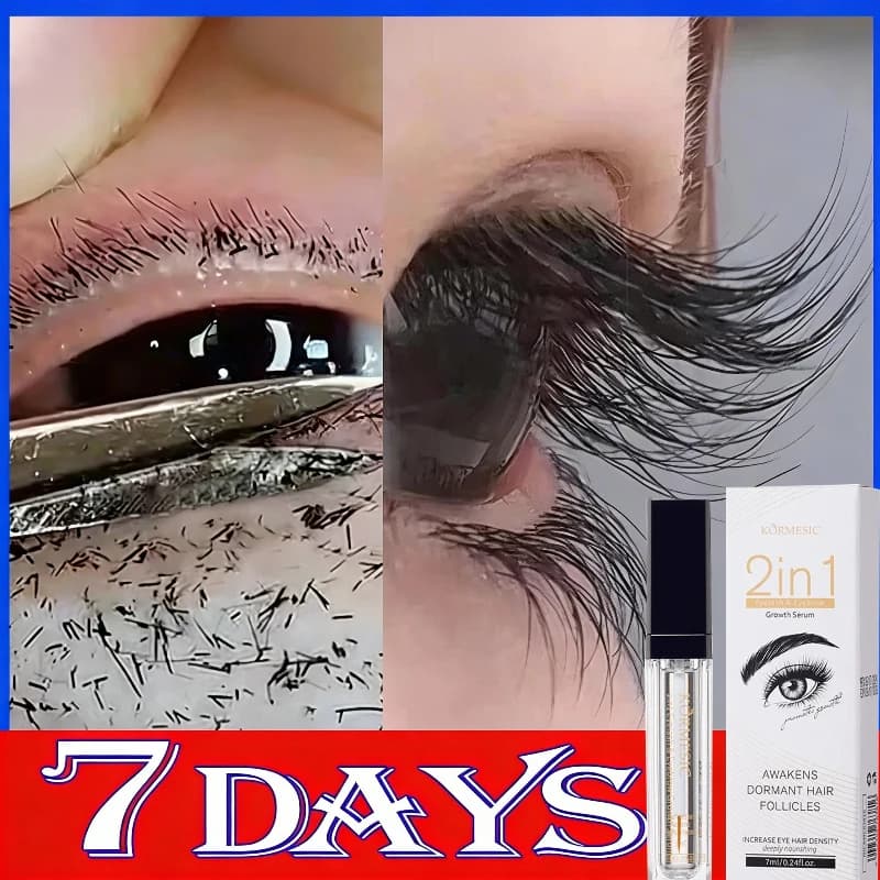 Mascara idratante 7 giorni che favorisce la crescita rapida delle ciglia, essenza per ciglia folte e naturalmente incurvate, trucco occhi donna, nero per occhi