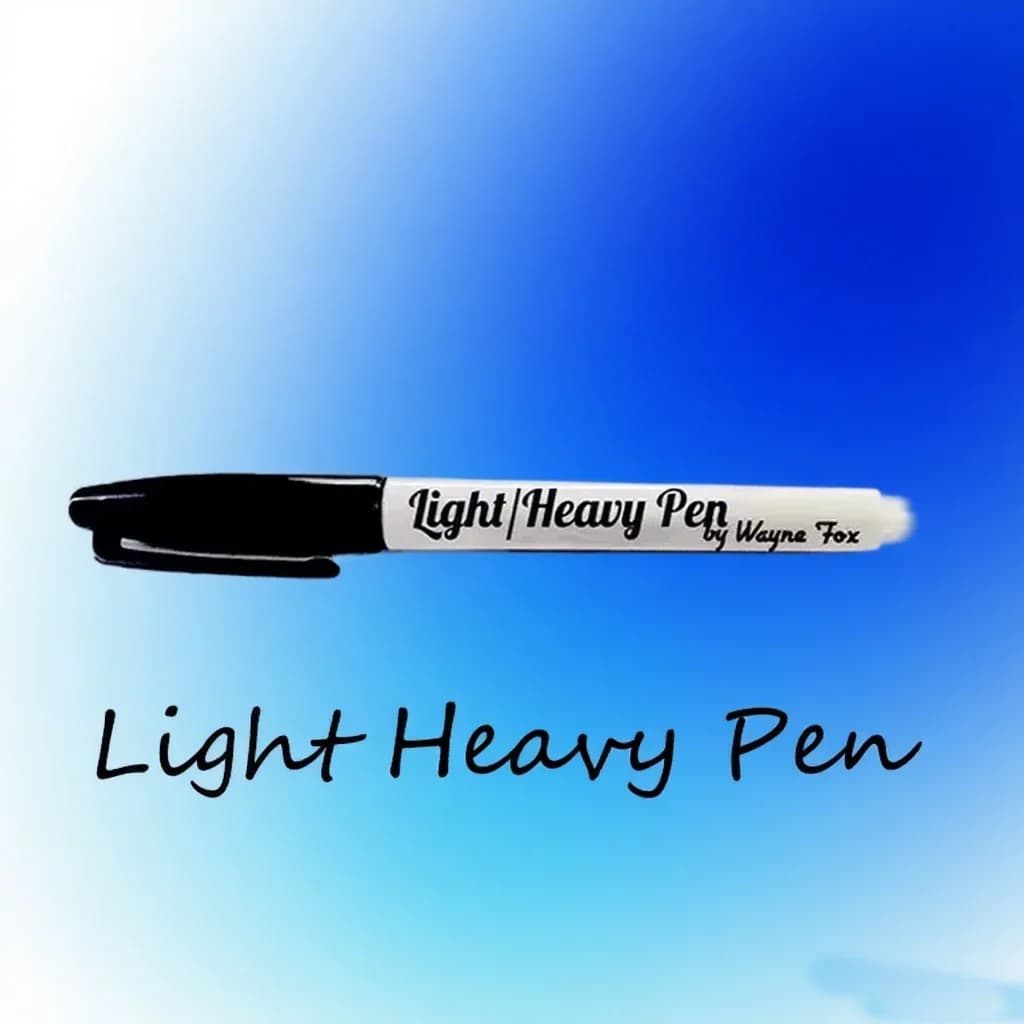 Penna leggera e pesante di Wayne Fox Trucchi magici Non possono essere sollevato Penna Magia Close up Illusioni di strada Espedienti Puntelli magici