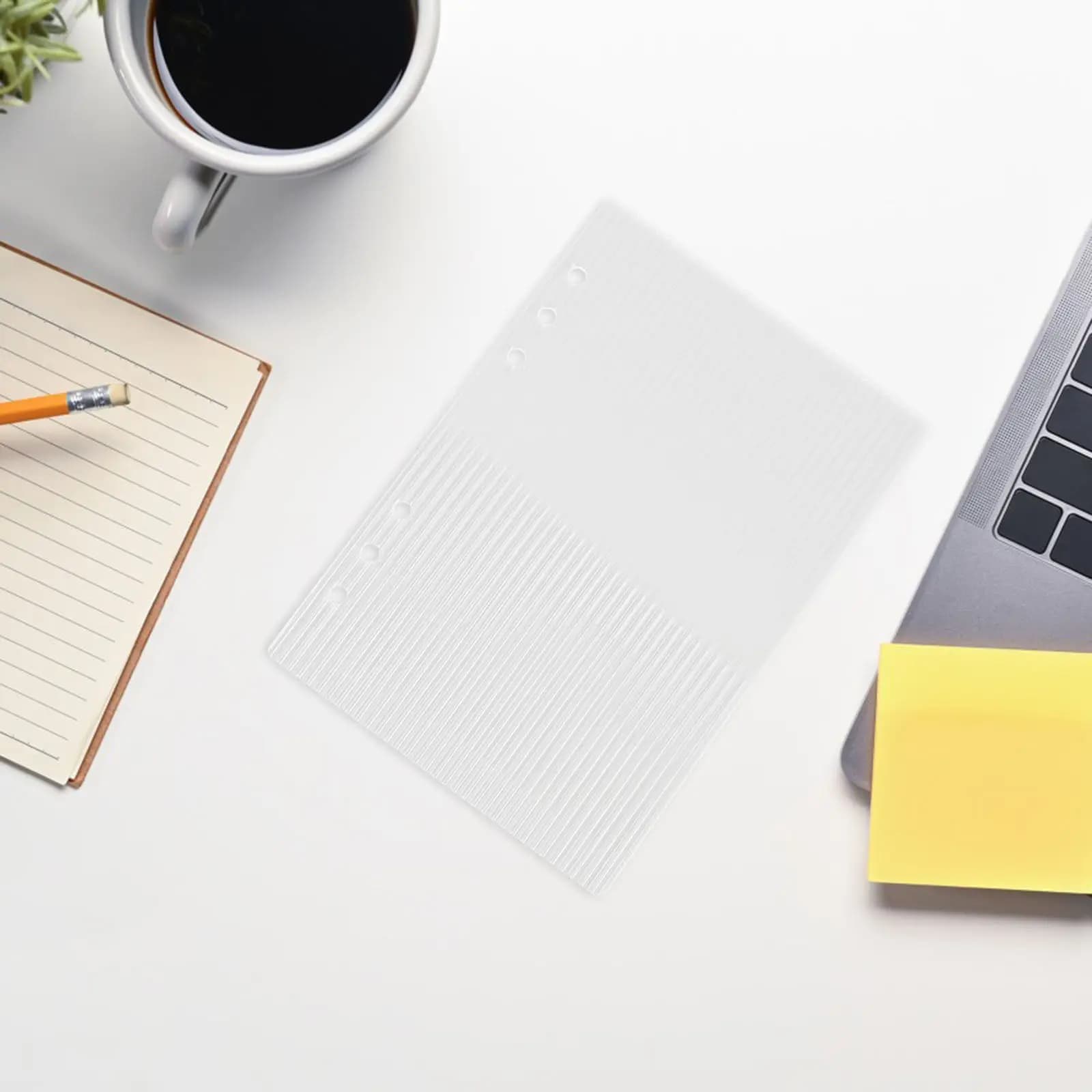 Copertina per raccoglitore A5 in acrilico trasparente a 6 anelli, elegante e minimalista, per agenda da viaggio, diario finanziario, quaderno scolastico