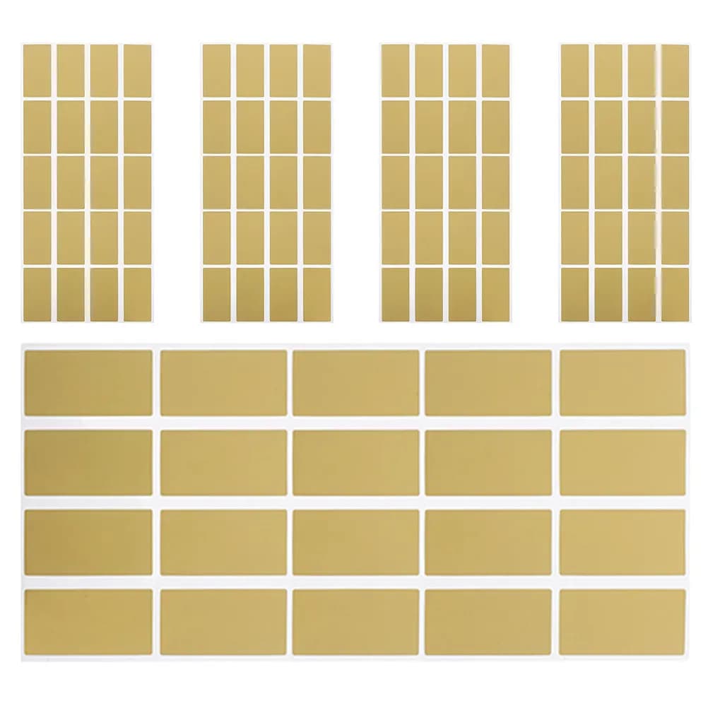 5 Fogli di Adesivi Rettangolari Gratta e Vinci con Finitura in Lamina d'Oro, Carte Regalo Sorpresa per Biglietti d'Auguri Fai-da-Te e Biglietti per Lotterie