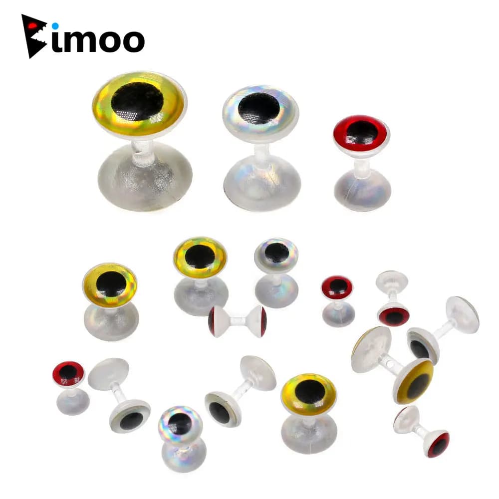 20/30 pz Occhi per esche da pesca senza peso, Materiale olografico 3D per la costruzione di mosche, Occhi di pesce, Minnow, Crazy Charlie, Streamer, Esche artificiali per la pesca in mare
