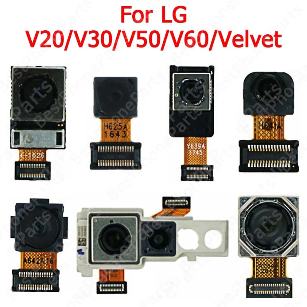 Selfie Grande Vista posteriore posteriore Fotocamera frontale per LG V20 V30 V50 V60 Velvet 5G Modulo fotocamera posteriore anteriore Cavo flessibile di ricambio