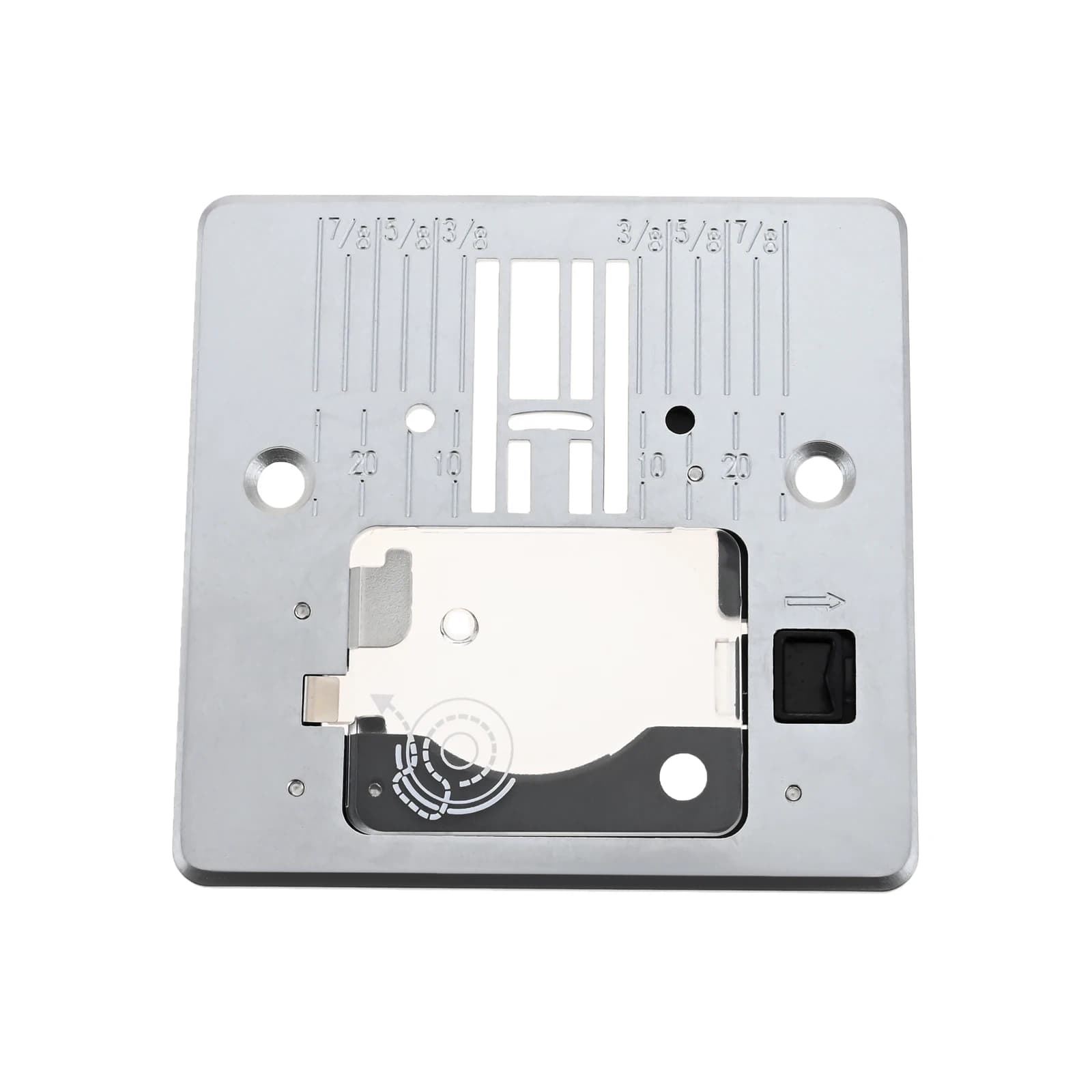 Q60D Sewing Needle Plate Set Fit for Singer 4411 4423 4432 4452 44S Sewing Machines ABS Steel Precise Position Needle Plate