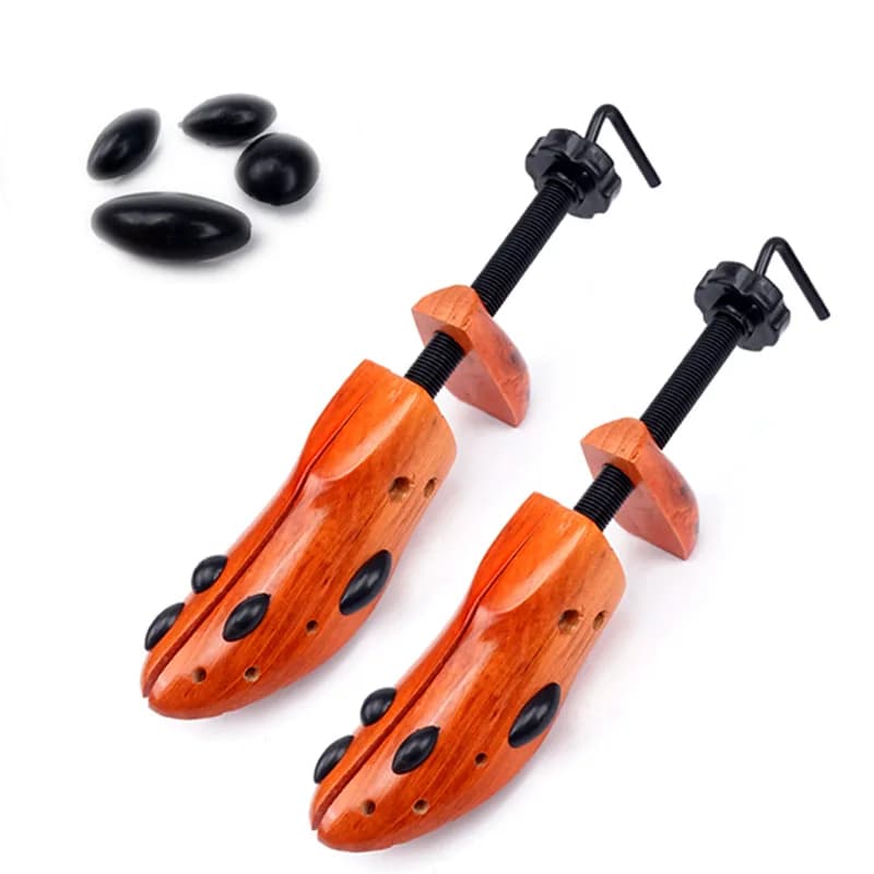 Pine shoe expander Elastic shoes for solid wood brown shoes Expand for shoes Last stretcher for shoes Adjustable wooden pumps Boot expander