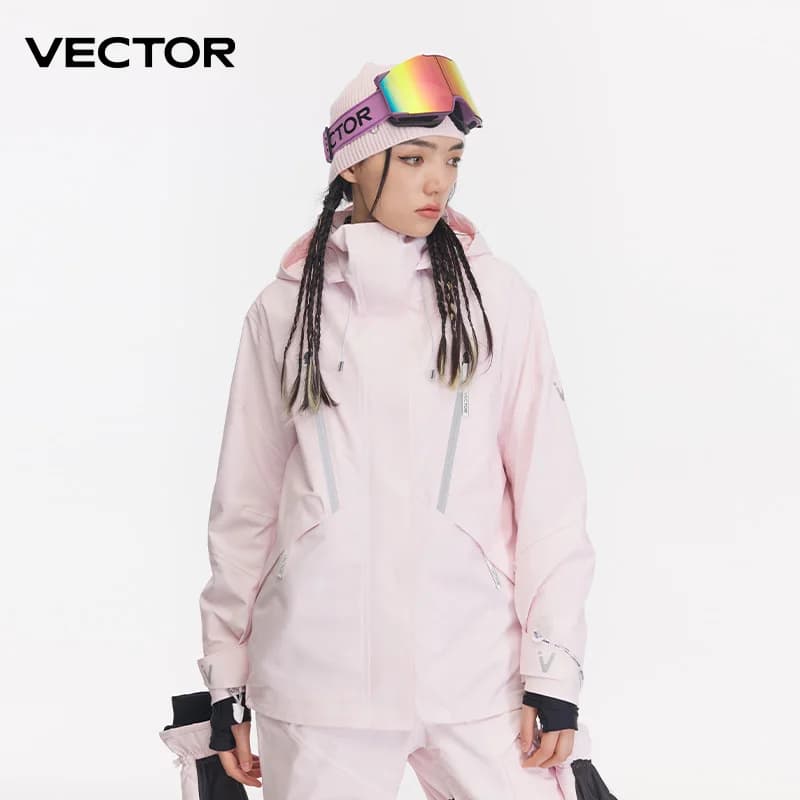 Abbigliamento da Sci VECTOR per Donna e Uomo, Felpa con Cappuccio alla Moda, Giacca da Sci Imbottita Calda e Impermeabile, Attrezzatura da Snowboard per Donna