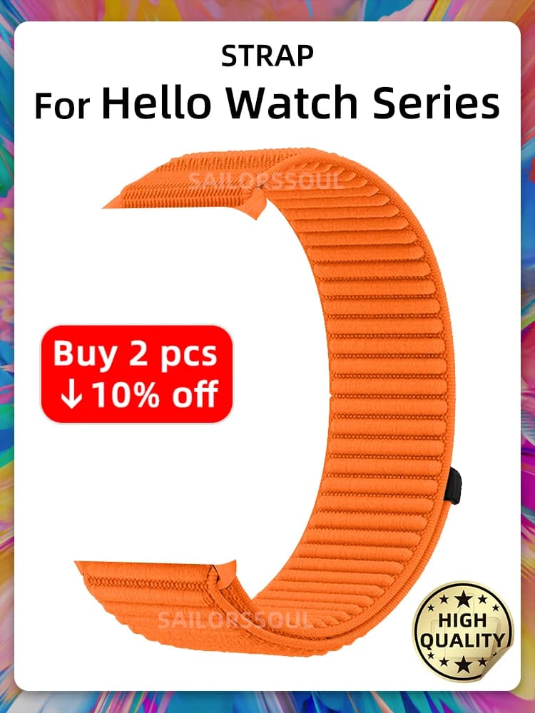 Nylon Strap for Hello Watch 3 Pro Plus Sports Strap Hello Watch 4 Plus Man Woman H15 H14 H13 ULTRA H13 H12 PRO Smart Watch Belt