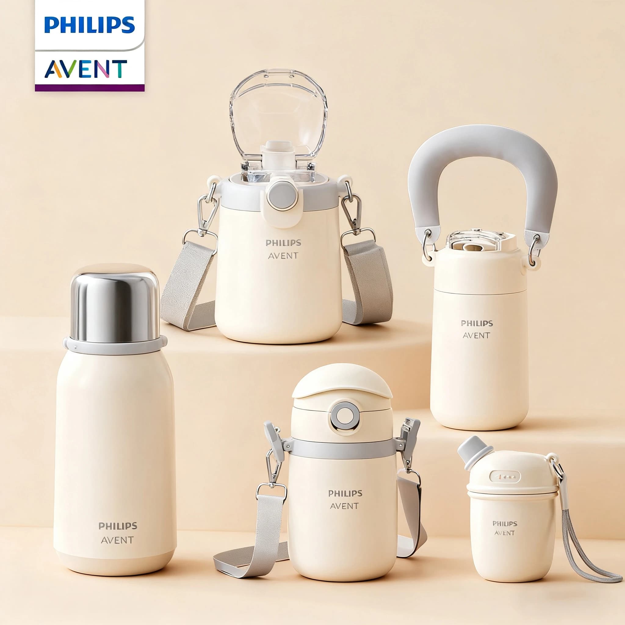 Philips AVENT Bottiglia portaborraccia isolata per bambini Bottiglia d'acqua isolata sotto vuoto a 6 strati Opzioni multiple disponibili