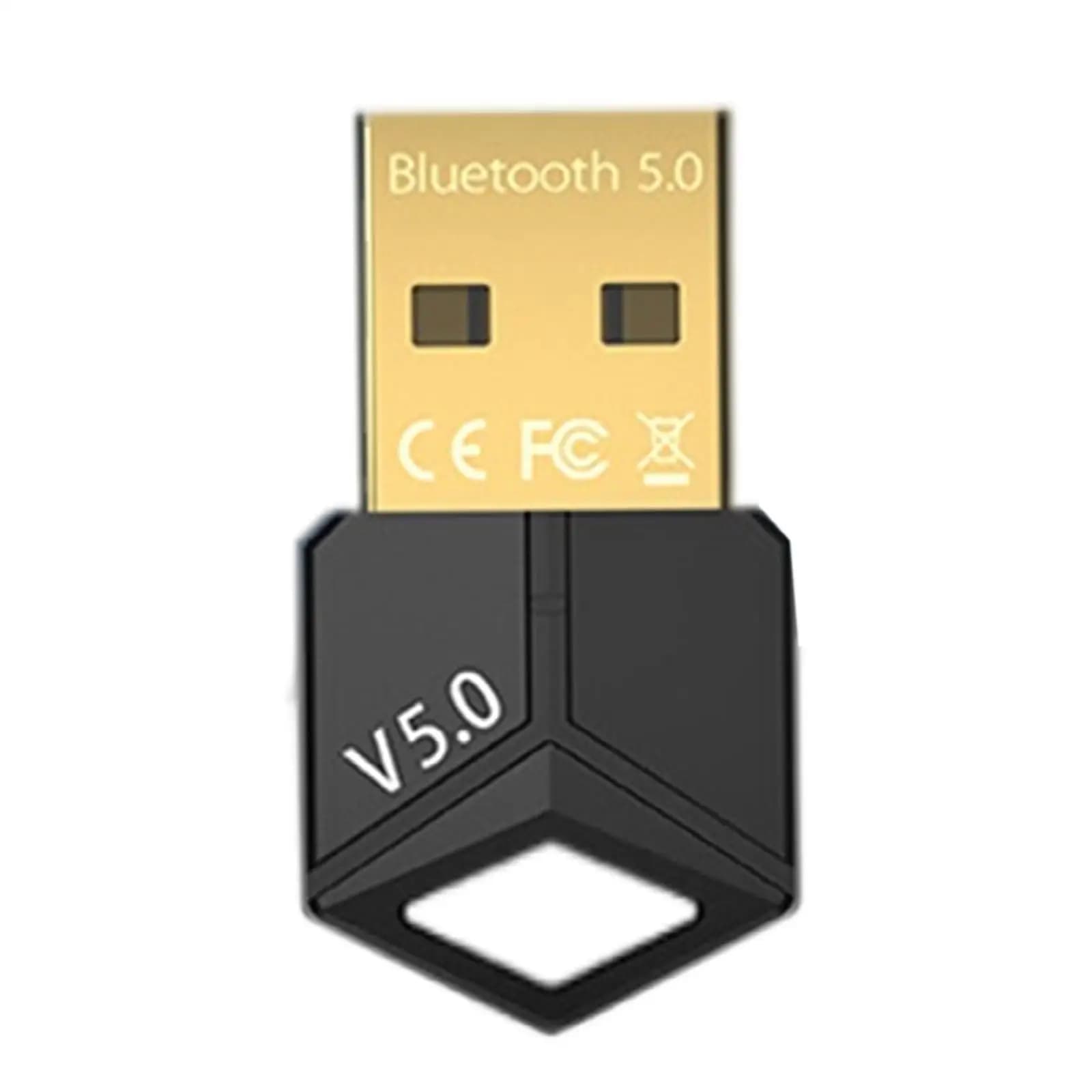 Adattatore USB Bluetooth 5.0 3Mbps per Windows 7/8/8.1/10, connettore trasmettitore per cuffie, stampante, telefono cellulare, altoparlante