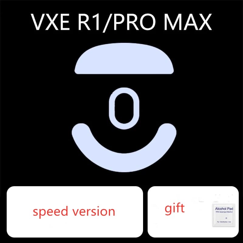 1 Set Ultraglide Mouse Skates For Dragonfly VGN VXE R1 PRO MAX SE Control Speed Mouse Feet ICE Version Mice Glides PTFE Feet