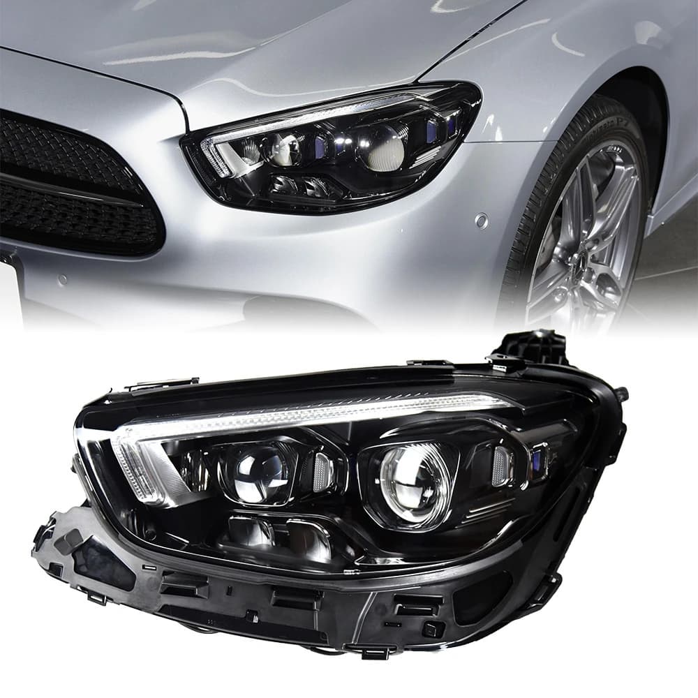 Auto Per Benz Classe E W213 2016-2022 Fari DRL Hella LED Bi Xenon Lampadina Fendinebbia Accessorio Auto E200 E300 Testa Della Lampada