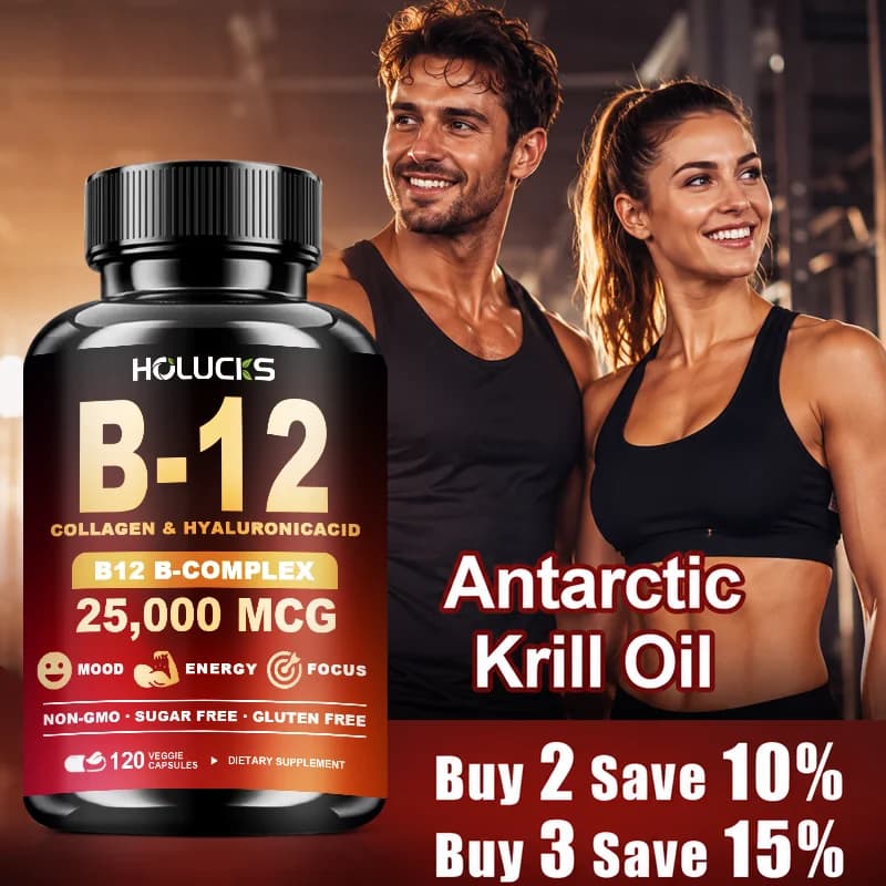 Integratore di Vitamina B12 ad Alta Potenza, con Cheratina Idrolizzata e MSM, Migliora la Fatica, il Benessere delle Cellule del Sangue e Mentale