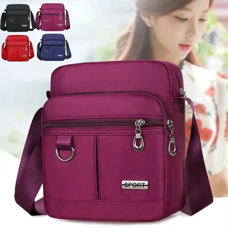 Borsa a tracolla da donna piccola casual Portamonete multifunzionale Portafoglio Borsa a tracolla impermeabile in nylon Borse a tracolla per cellulare