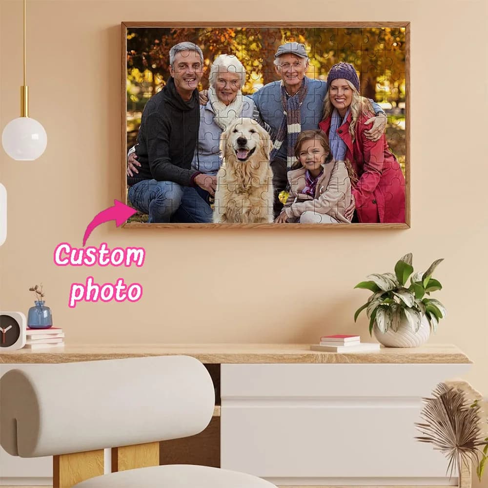 DIY custom puzzle, Upload photos to customize wooden puzzles Perfect holiday gift, wooden souvenir