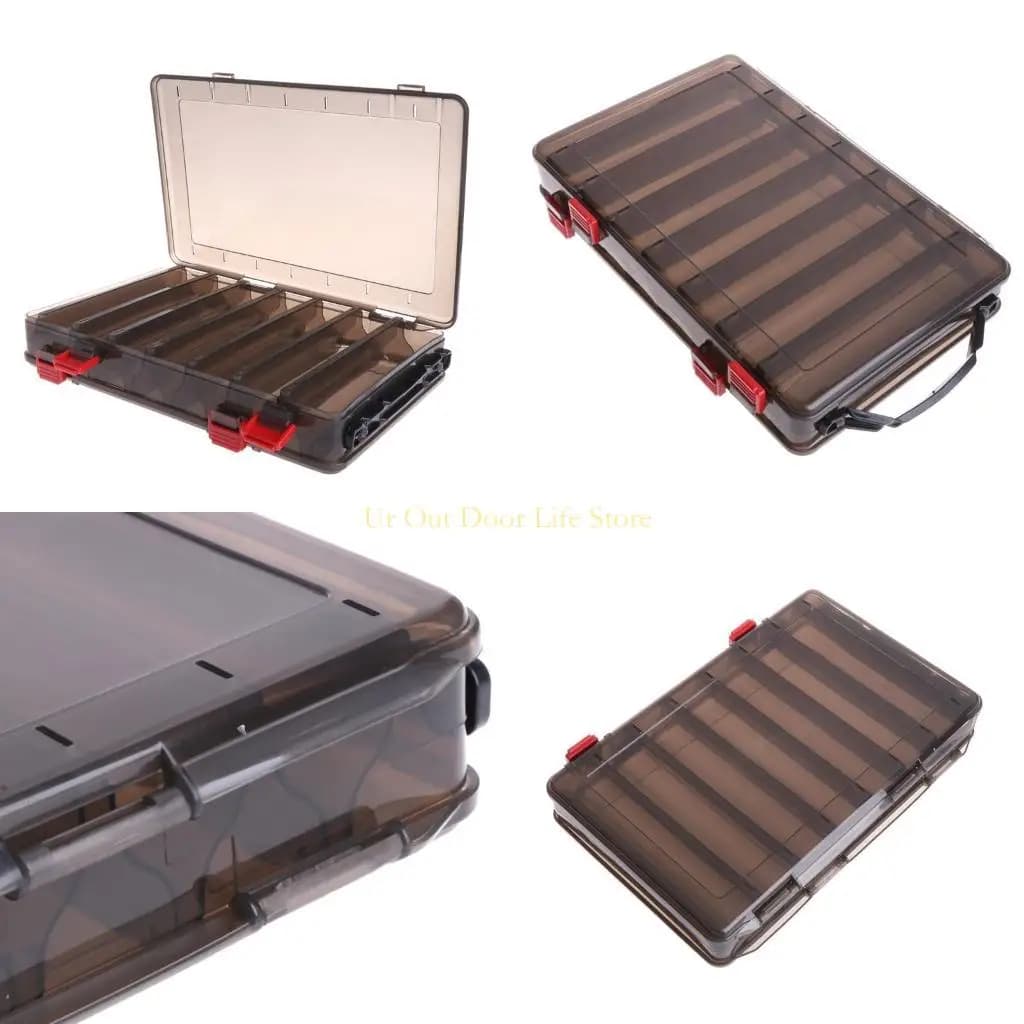 77UF Fishing box Exhaust hook for bait Double-sided storage V Equipment 14 compartments