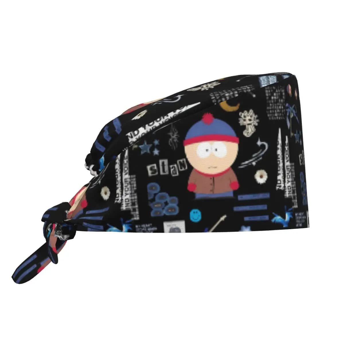 Cappelli da Infermiera SouthParks, Berretto Medico Casual Traspirante Unisex con Laccetti Posteriori per Donne, Cappelli da Lavoro