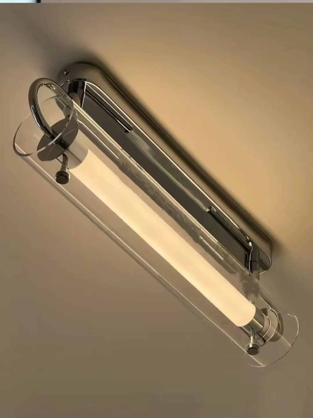Lampada da parete Signature, luce per specchio lavabo in stile Bauhaus, lampada da comodino per ingresso e camera da letto
