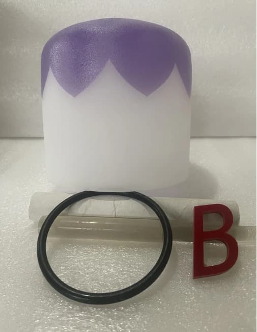 7" 432hz 4th octave B note frosted colored crystal singing bowl Crown chakra for sound healing