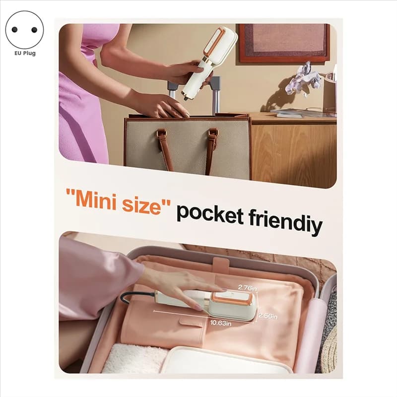 X11A Travel Steamer Forclothes Portable Mini Clothes Steamer Fortravel & Home EU Plug