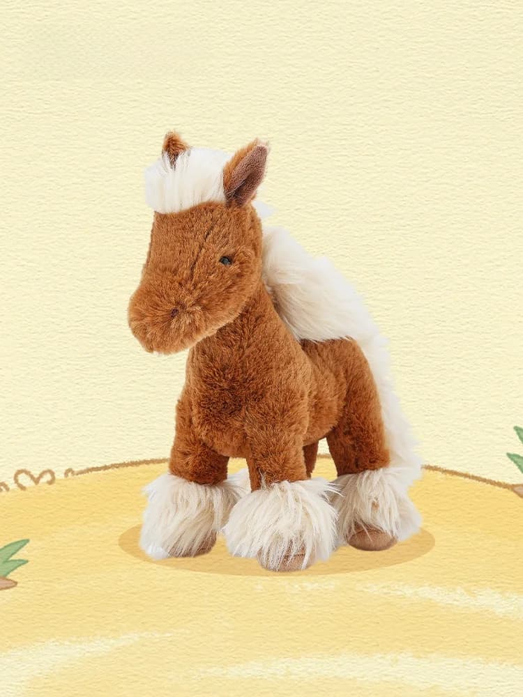 Simpatico giocattolo a forma di bambola di peluche per ragazze, regalo di compleanno, giocattolo educativo per l'asilo, morbida figura di animale di peluche