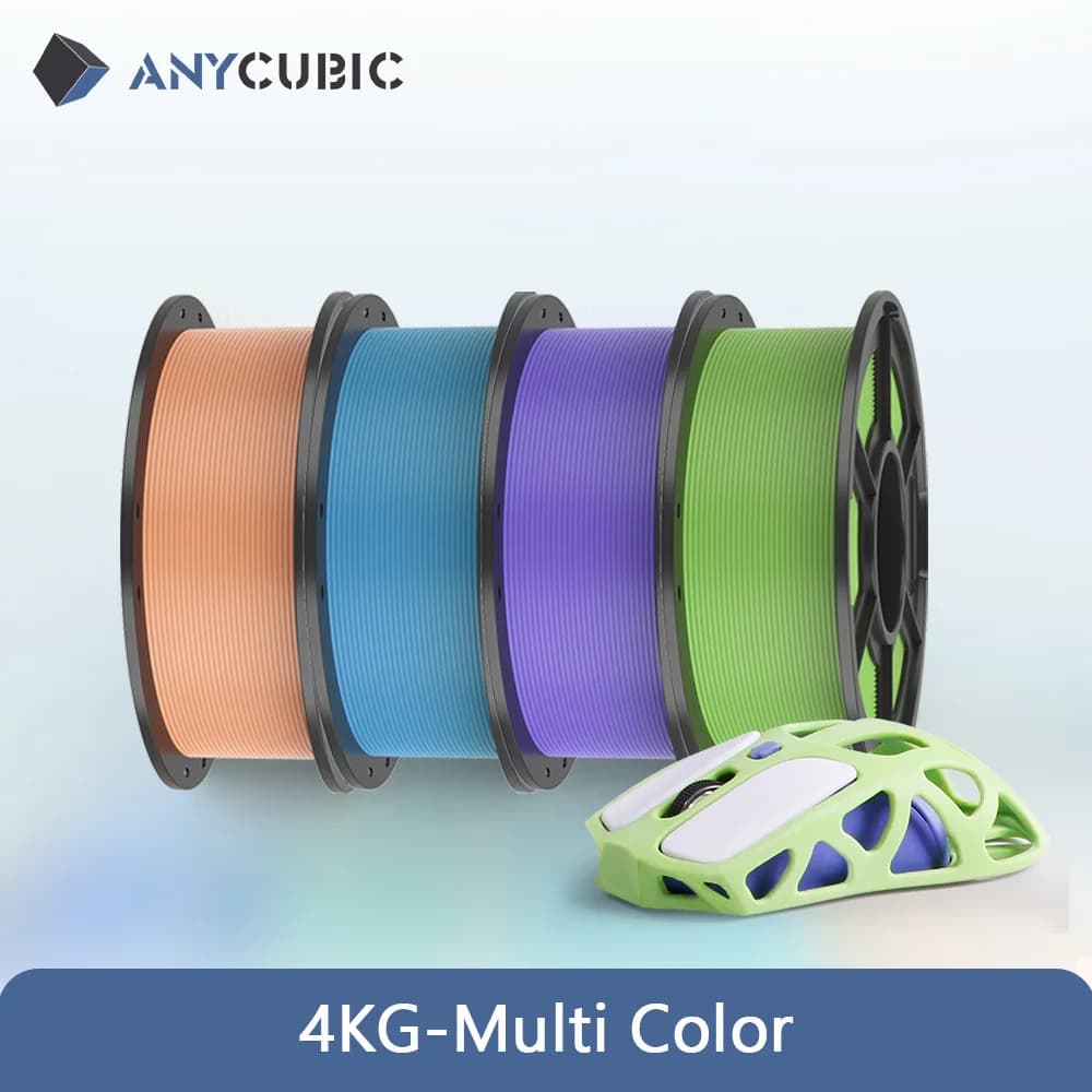 ANYCUBIC 3D Printer Filament PLA Multicolour 1.75mm Eco-friendly Plastic Rubber Material For FDM 3D Printer K3 Combo S1C