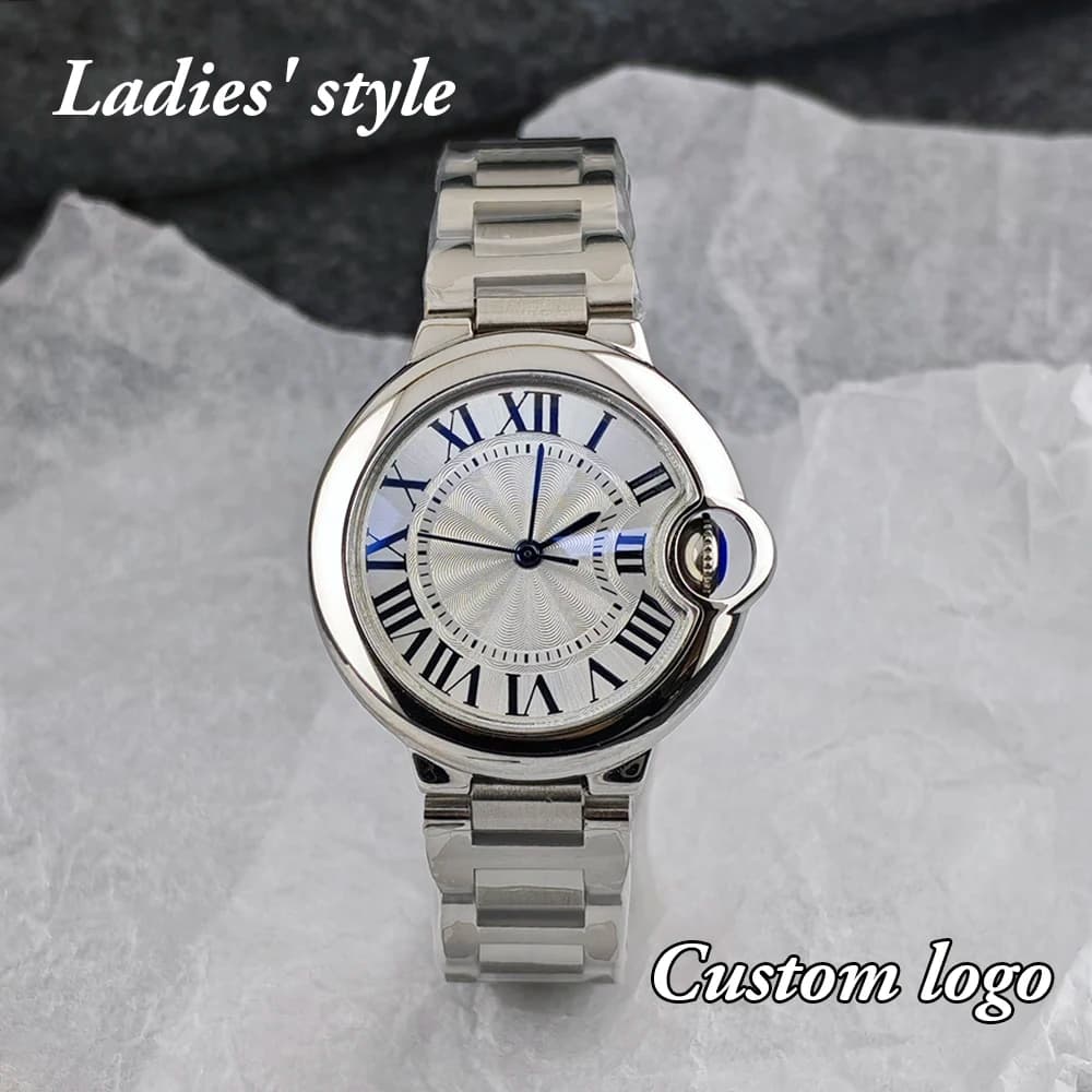 NH05 33mm Women's Watch Automatic Stainless Steel With Custom Logo, Suitable for NH05 Movement