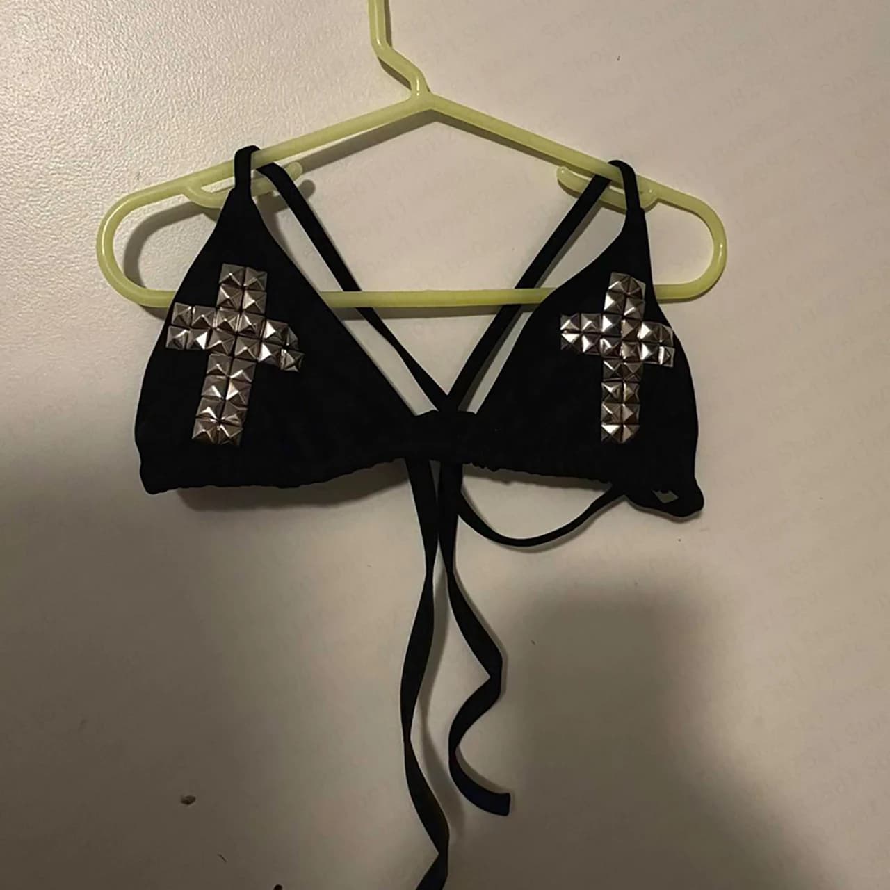 Retro anni 2000 femminile punk nuovo costume da bagno da spiaggia moda gotica stampa di mattoni caldi costume da bagno Grunge bikini Y2K costume da bagno cravatta emo ragazza piccante