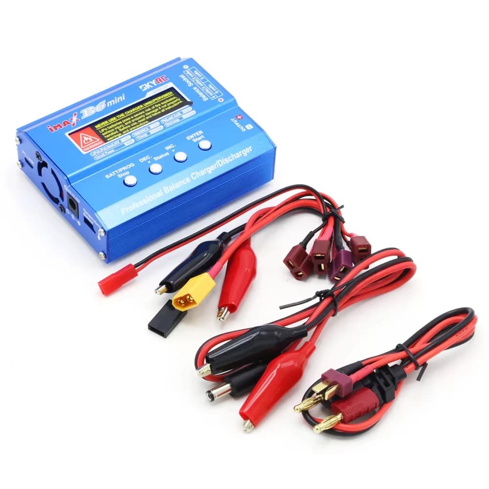 Caricabatterie bilanciato originale SKYRC IMAX B6 MINI 60W 5W Max con cavo di ricarica con connettore per batteria Lipo per elicottero RC