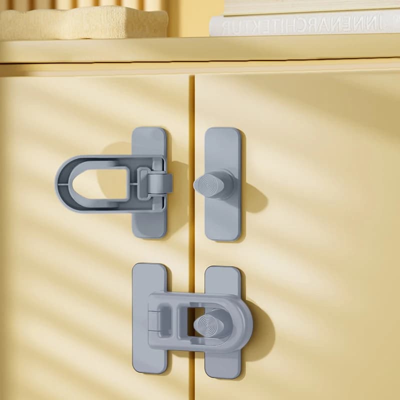Nuovo Blocco di Sicurezza Multifunzione per Frigorifero, Nuovo Chiusura di Sicurezza in Plastica per Bambini, Protezione per Armadietti e Cassetti