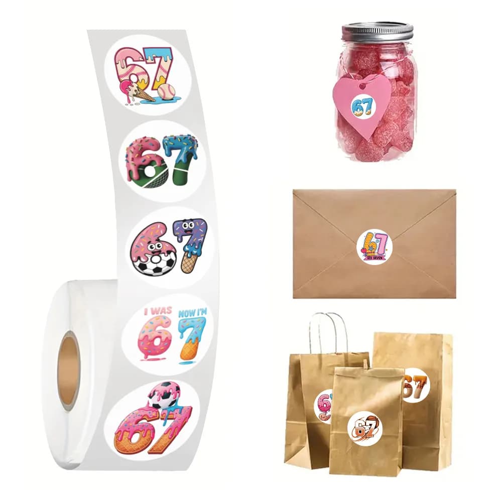 500 Pezzi/Rotolo Adesivi Graffiti Divertenti Anime, Decalcomanie Fai-da-Te per Giocattoli, Laptop, Telefoni, Bagagli, Frigoriferi, Auto, Impermeabili, Regali per Bambini