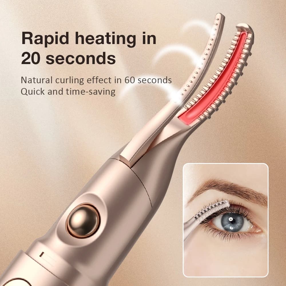 2 IN 1 Electric Eyebrow Razor Eyebrow Harness Eyelashes Temperature Adjustment Two-speed Heated Folder Automatic Eyebrow Trimmer