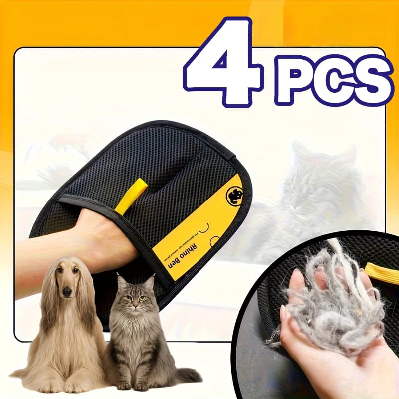 Pet Hair Removal Gloves Brush Brushes Tool Remover Cat Dog Grooming Cleaning Removing Collection Sofa Carpet Clothes House Home