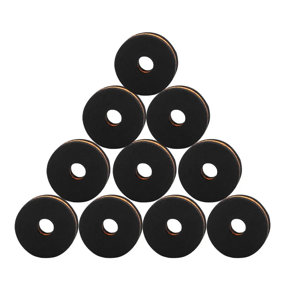 Set di 10 Pad in Feltro Premium per Piatti da Batteria, Efficace Prevenzione delle Collisioni Metalliche, per Prestazioni Migliorate