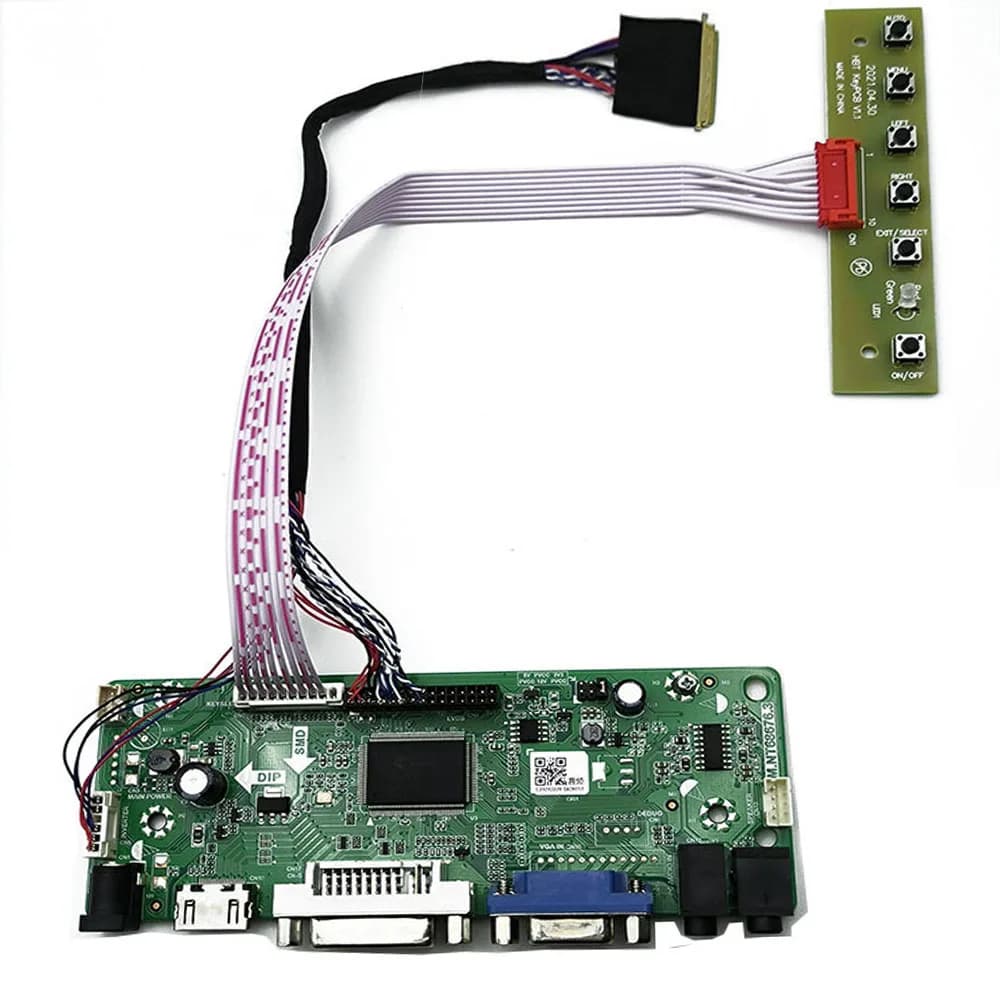 Monitor Kit B101AW01 B101AW03 B101AW02 B101AW06 HDMI+VGA+DVI+Audio Controller Driver Board 1024x600 LED Screen 40Pins Panel