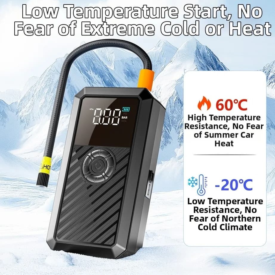 Pompa d'aria per auto-Avviatore di emergenza per avviamento di emergenza Alimentazione All-in-One Pompa d'aria di accensione Forte avvio 12V Accumulatori e caricabatterie di riserva per avviamento di emergenza per auto