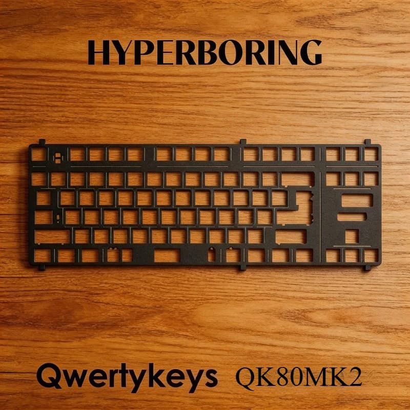 Piastra di Posizionamento per Tastiera Meccanica QK80MK2 6.25/7U in PC PP Alluminio CF, Accessori Personalizzati per Tastiere da Gaming
