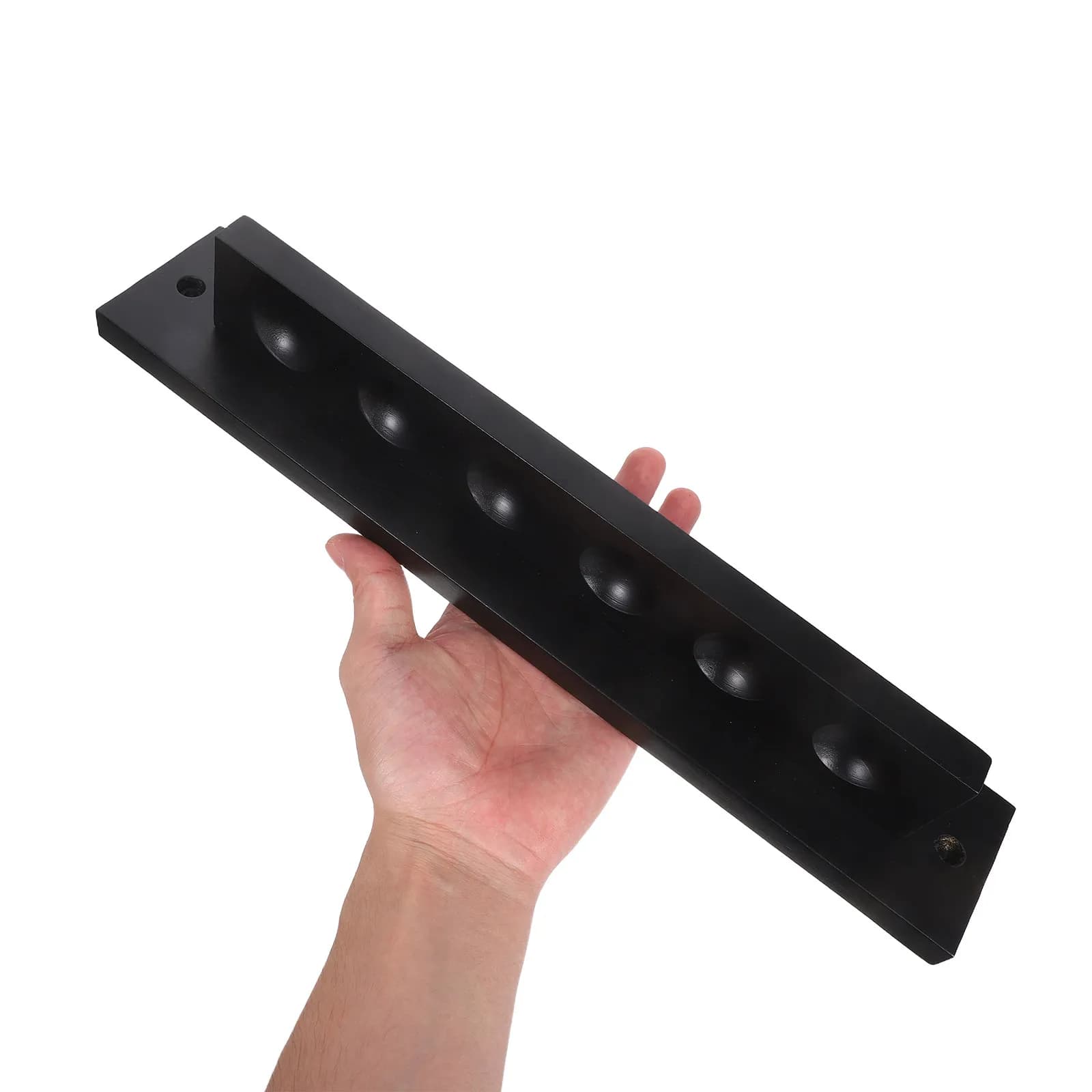 Supporto da Parete in Legno Massello per Stecche da Biliardo, Porta 6 Stecche, Salvaspazio, a Forma di T, Organizzatore per Casa e Club