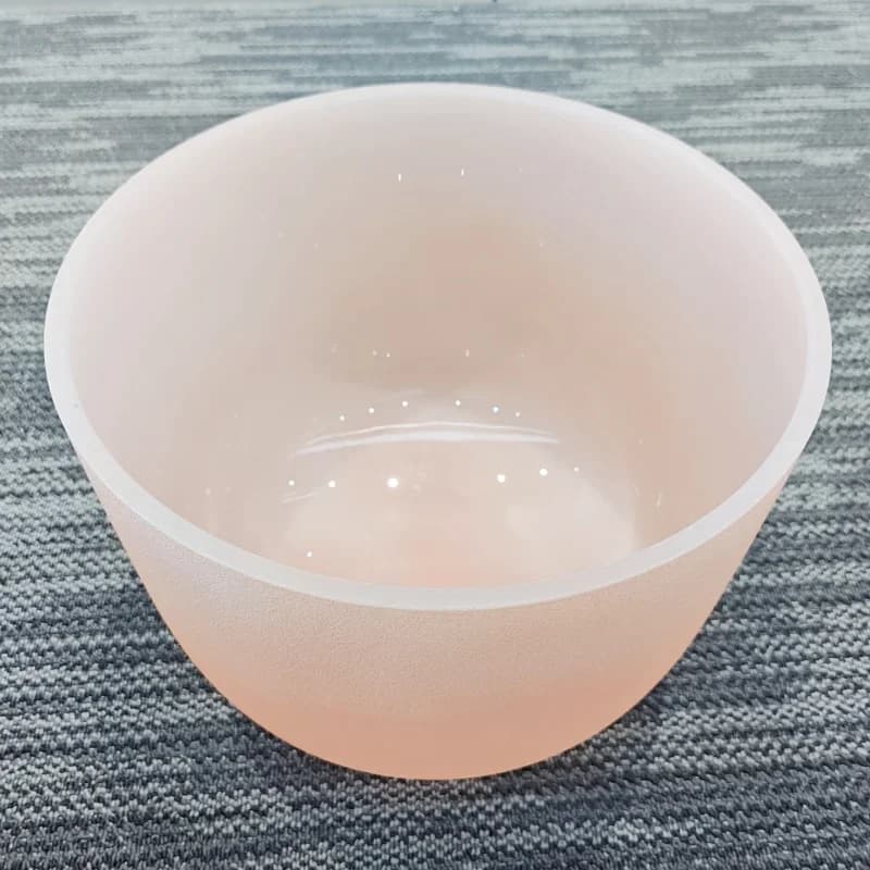 Oriental Crystal Singing Bowl, Orange Sound Crystal Bowl, Sound Therapy Instrument