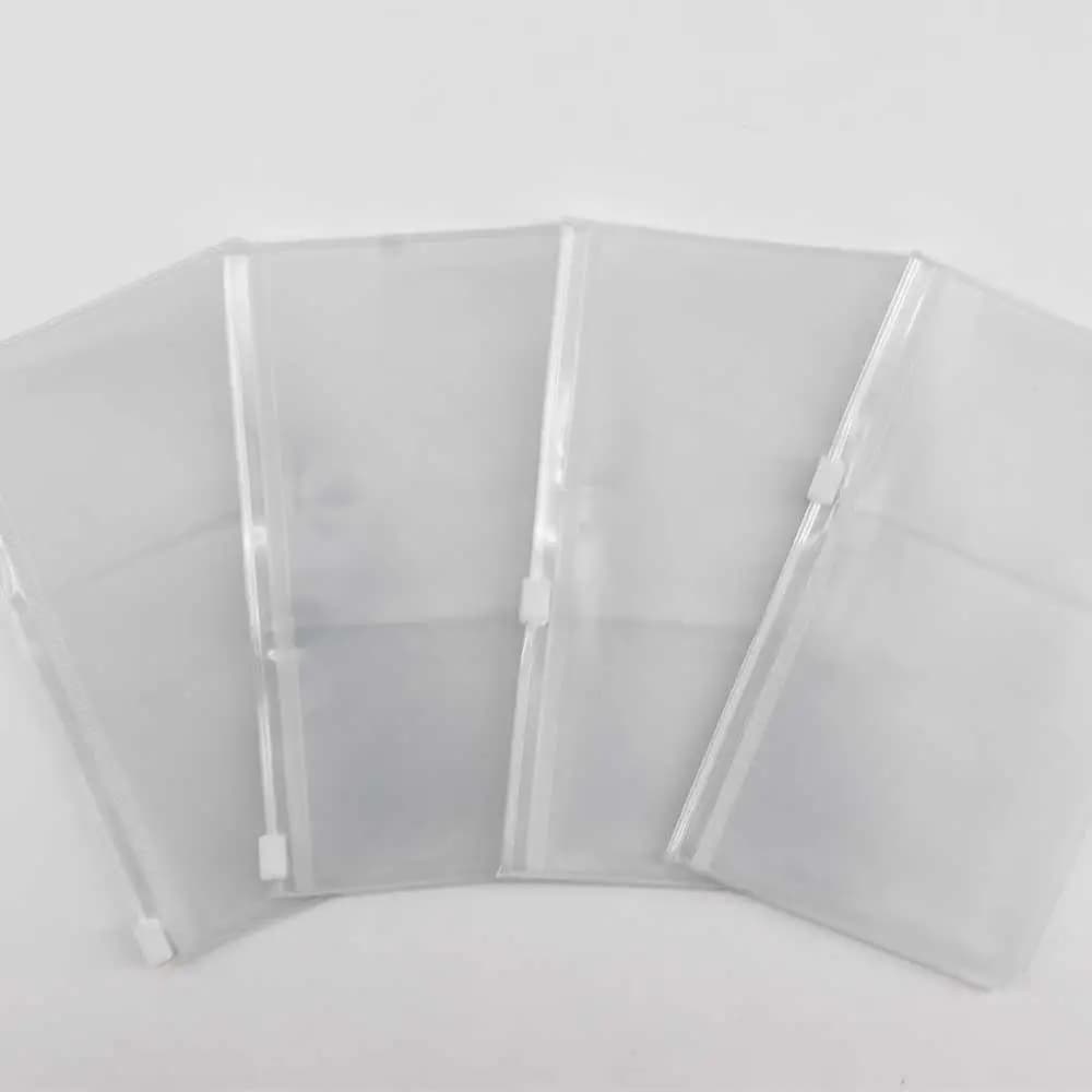 Portacarte Tascabile Standard, Borsa Portaoggetti per Quaderni, Borsa con Cerniera in PVC, Portacarte per Agenda, Borsa con Cerniera per Quaderni