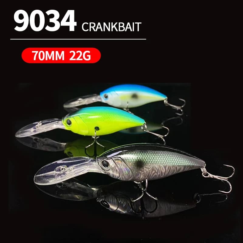 Crankbait Lure Deepdiving 75MM 22G Trout Pike Perch Fishing Baits Wobbler Jerkbait Artificial Fake Lure Tackle