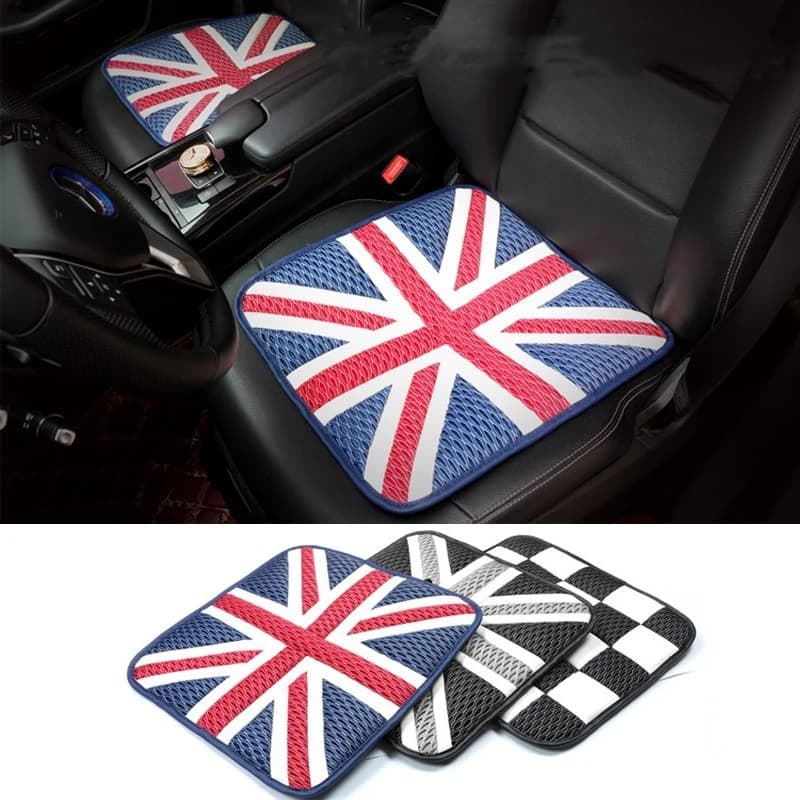 Cuscino del seggiolino auto per tutti Mini Cooper F54 F55 F56 F57 Countryman F60 Clubman R50 R53 R55 R56 R58 R60 R61 Fodere per cuscini in seta di ghiaccio