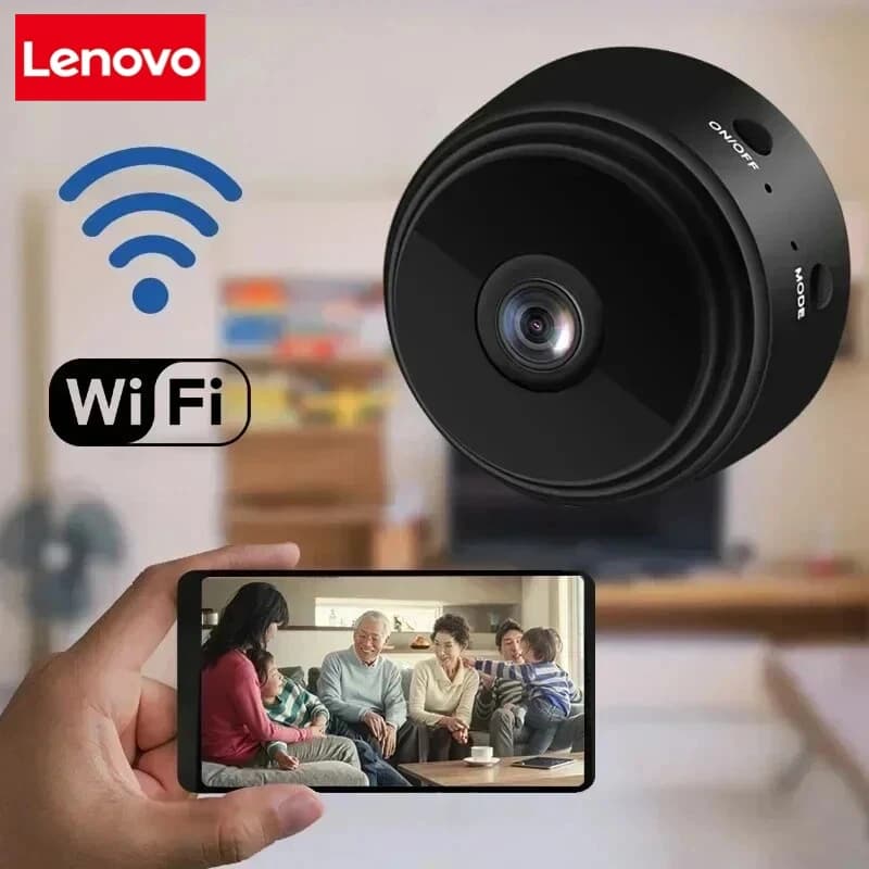 Telecamera di Sorveglianza WiFi Lenovo per Interni, Videocamera Wireless HD 1080P con Audio, Telecamera di Sicurezza e Protezione, Monitor IP WiFi