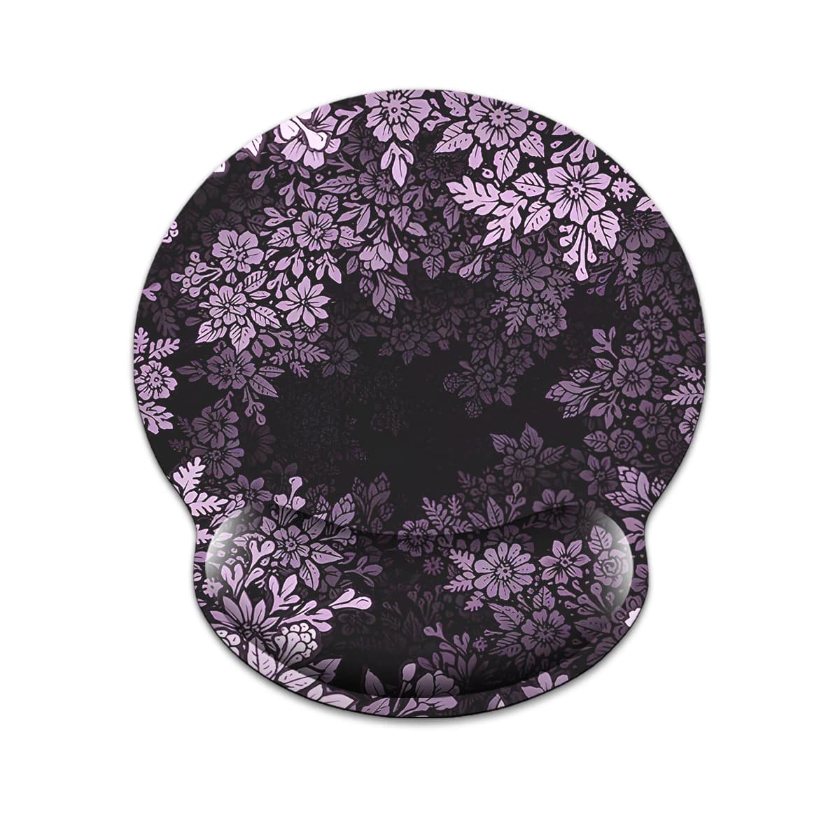 1pc piccolo modello di fiore viola tappetino per mouse da polso ergonomico morbido antiscivolo supporto per poggiapolsi tappetino per mouse per computer per PC da ufficio